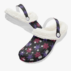 - Snow Fur Lined Christmas Clogs - womens clogs at TFC&H Co.