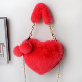 WATERMELON RED - Soft Plush Love Handbag - handbags at TFC&H Co.
