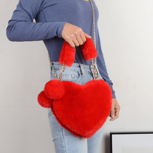 - Soft Plush Love Handbag - handbags at TFC&H Co.