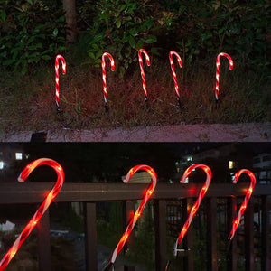 One for ten 47CM - Solar Powered Candy Cane String Christmas Lights - Christmas Decoration at TFC&H Co.