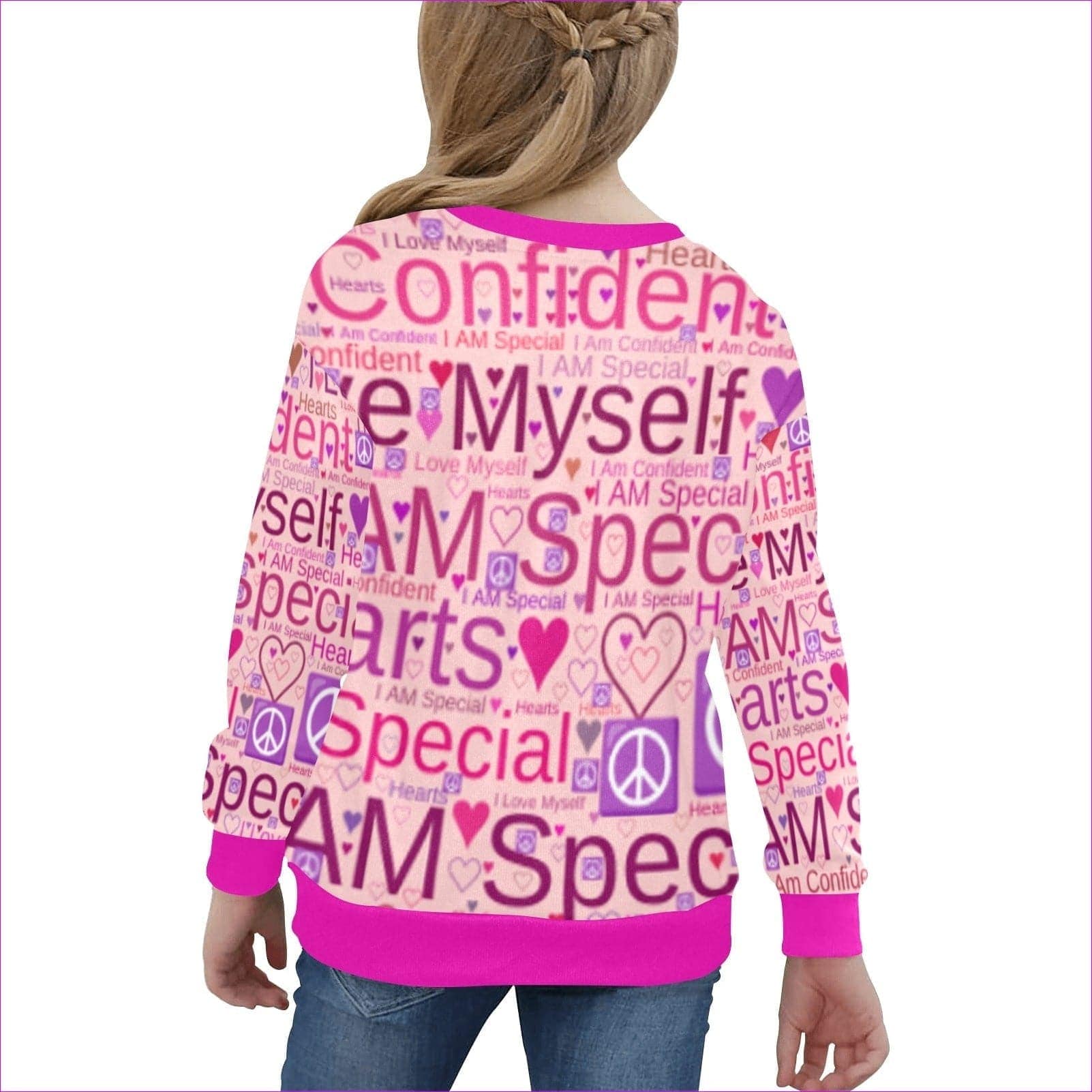 Speak-Over Girls' V-Neck Sweater - 2 options - kid's sweater at TFC&H Co.