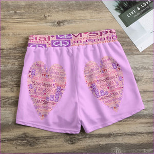 - Speak-Over Heart Women's Casual Shorts - womens shorts at TFC&H Co.