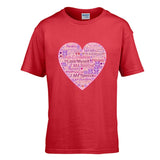 bright red - Speak-Over Kid's Crew Neck T-shirt | Gildan 100% Cotton - Kids t-shirt at TFC&H Co.