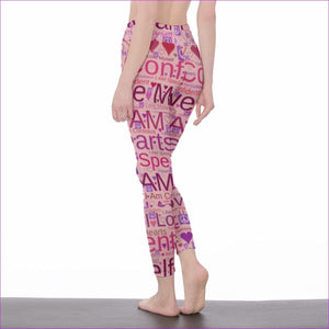 Speak-Over Women's High Waist Leggings | Side Stitch Closure - women's leggings at TFC&H Co.