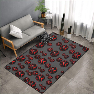 - Sphere Area Rug with Black Binding 7'x5' - Area Rugs at TFC&H Co.