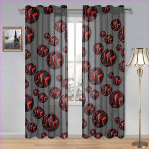- Sphere Gauze Curtain 28"x84" (Two Pieces) - Window Curtains at TFC&H Co.