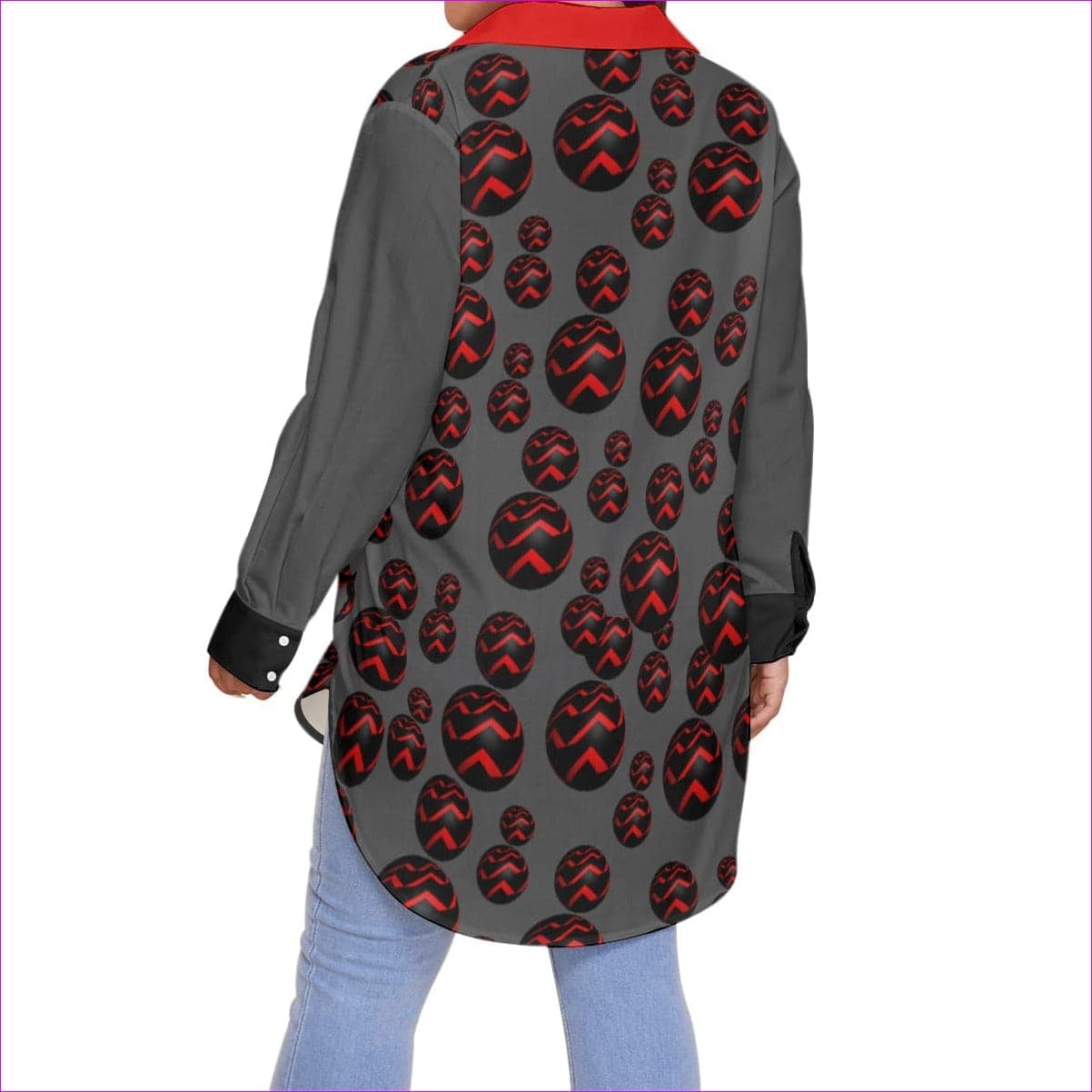 Sphere Women's Button-Up Shirt Voluptuous (+) Plus Size - women's button-up shirt at TFC&H Co.