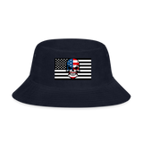 NAVY Skull Flag Bucket Hat - Ships from The US - Bucket Hat at TFC&H Co.