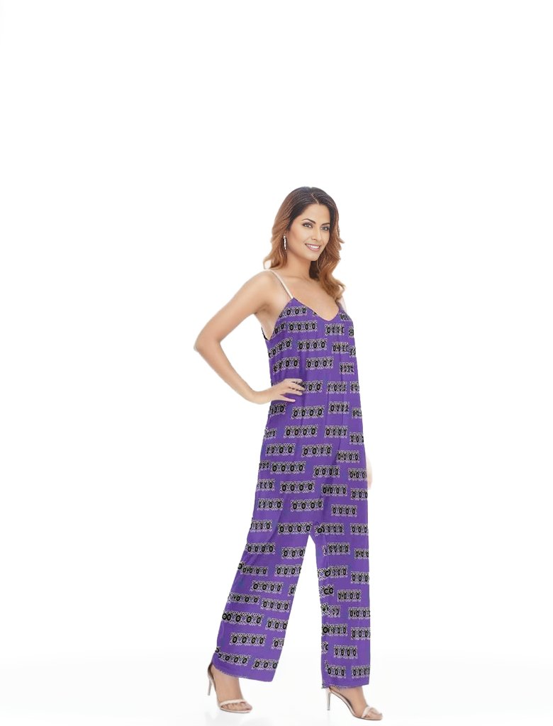 Stacked Women's Loose Cami Jumpsuit - women's jumpsuit at TFC&H Co.