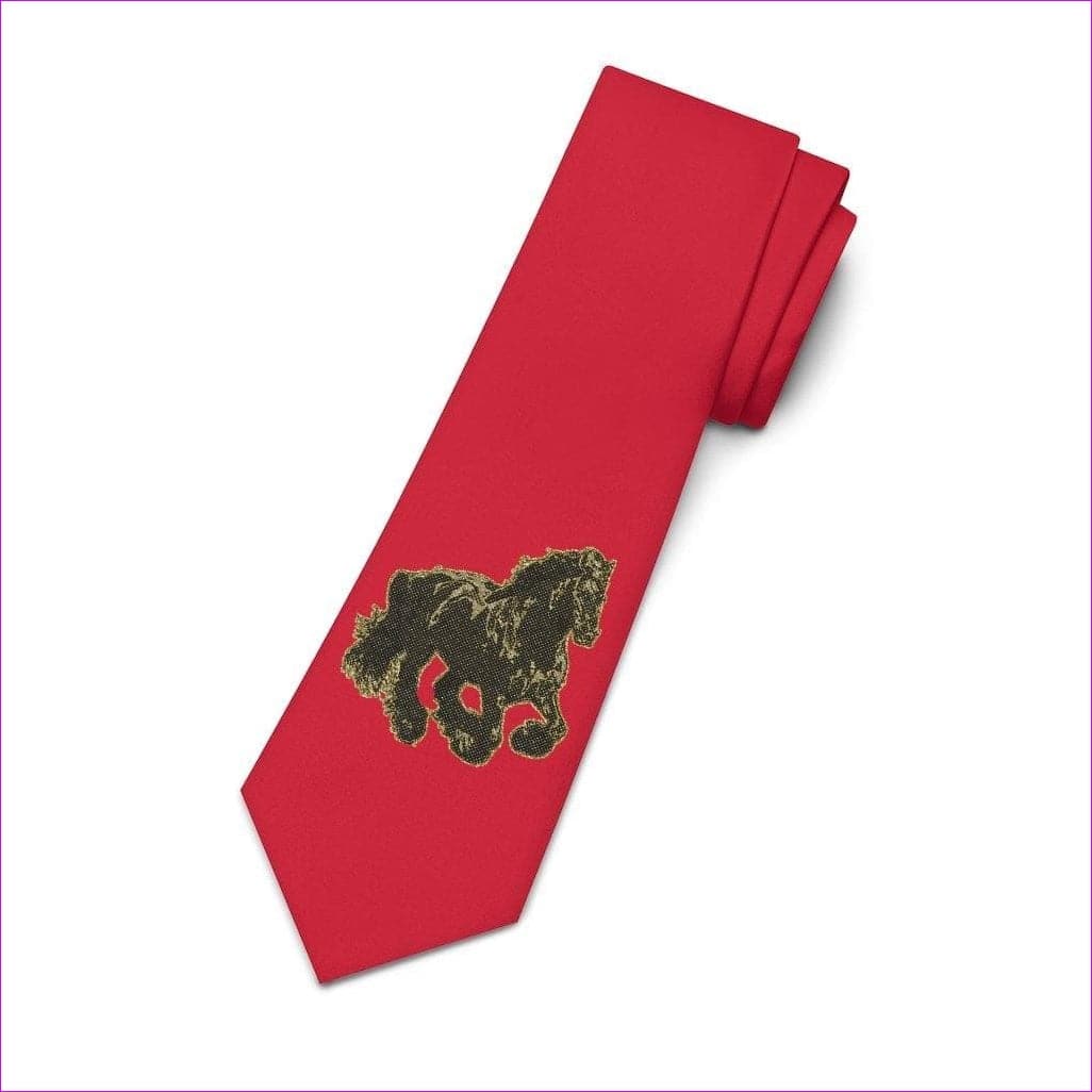 One Size Stallion Clothing Necktie - Red - necktie at TFC&H Co.