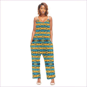 multi-colored - Static Women's Loose Cami Jumpsuit - womens jumpsuit at TFC&H Co.