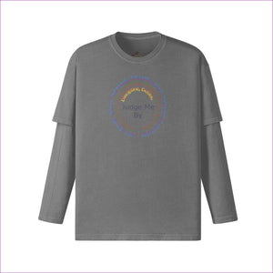Light Gray - Stature & Character False Two Pieces Vintage Long Sleeve - unisex t-shirt at TFC&H Co.