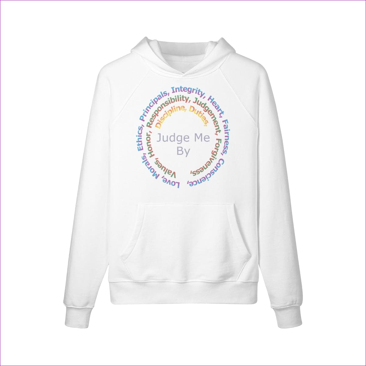 White Stature & Character Fleece Hoodie - Shirts & Tops at TFC&H Co.