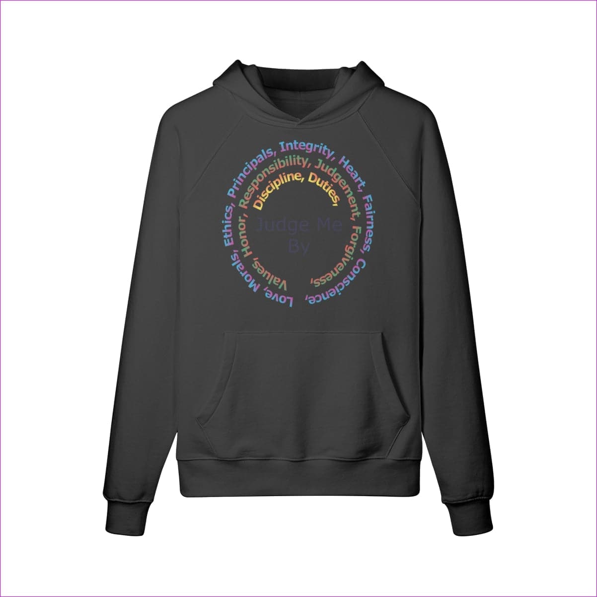 Black Stature & Character Fleece Hoodie - Shirts & Tops at TFC&H Co.