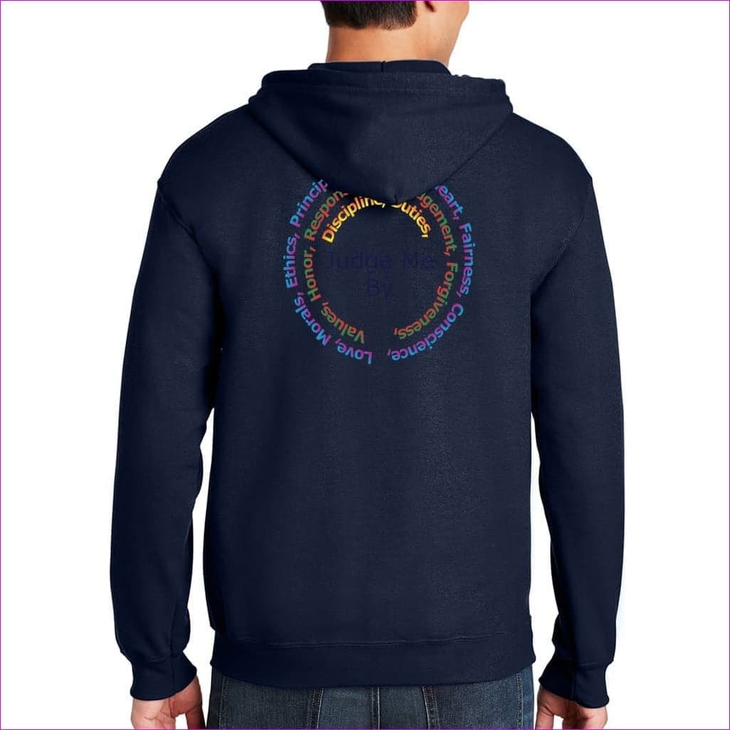 Navy Stature & Character Heavy Blend Full-Zip Hooded Sweatshirt - unisex hoodie at TFC&H Co.