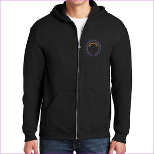 Black - Stature & Character Heavy Blend Full-Zip Hooded Sweatshirt - unisex hoodie at TFC&H Co.