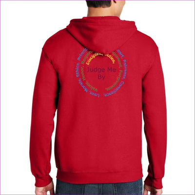 S Red - Stature & Character Heavy Blend Full-Zip Hooded Sweatshirt - unisex hoodie at TFC&H Co.