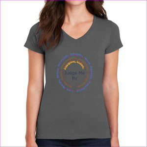 Charcoal - Stature & Character Women’s & Teen's Heavy Cotton V-Neck T-Shirt - womens t-shirt at TFC&H Co.
