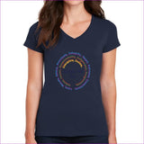 Navy - Stature & Character Women’s & Teen's Heavy Cotton V-Neck T-Shirt - womens t-shirt at TFC&H Co.