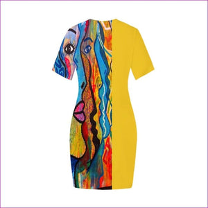 - Street Art 2 Women's Fitted Tee Dress - 2 options - womens t-shirt dress at TFC&H Co.