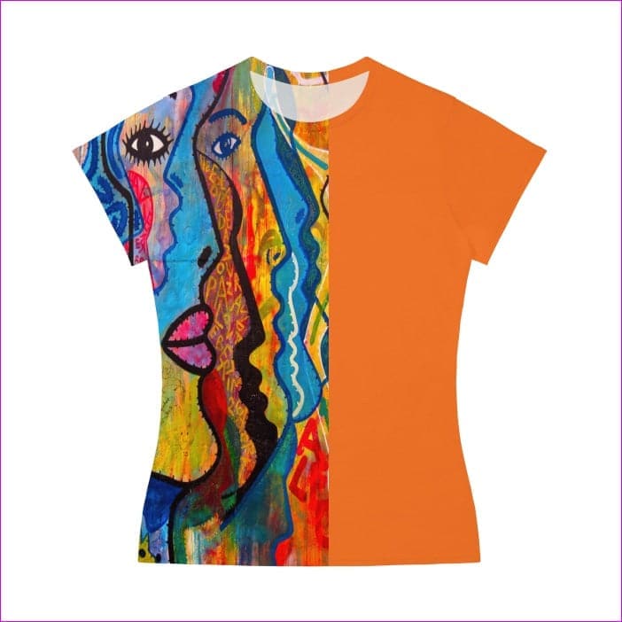 Persimmon Orange - Street Art 2 Women's Regular Tee | 100% Cotton - 4 colors - womens t-shirt at TFC&H Co.