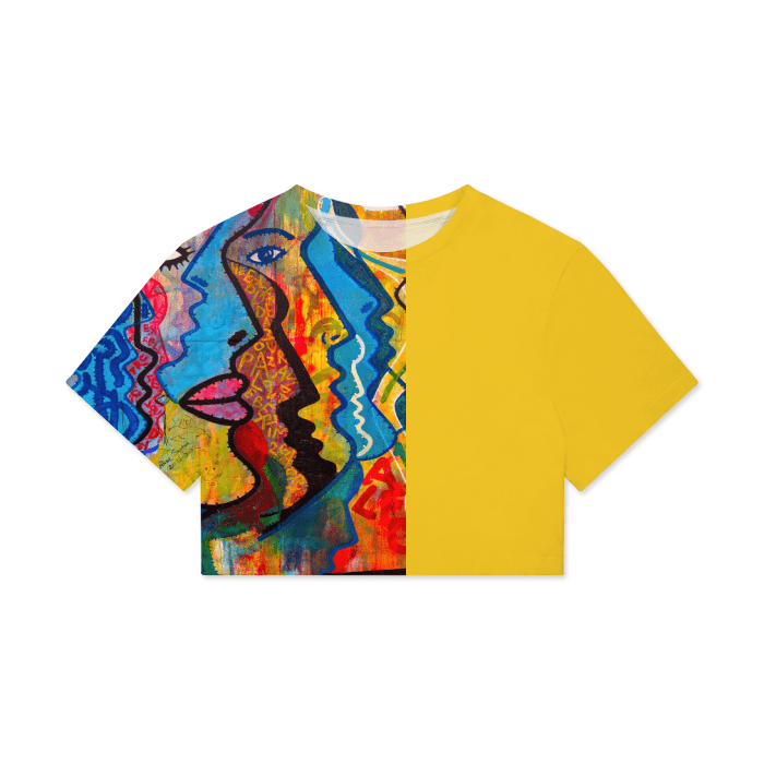 - Street Art Women's Boxy Cropped Tee - womens crop top at TFC&H Co.
