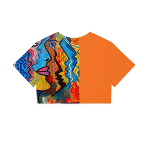 - Street Art Women's Boxy Cropped Tee - womens crop top at TFC&H Co.