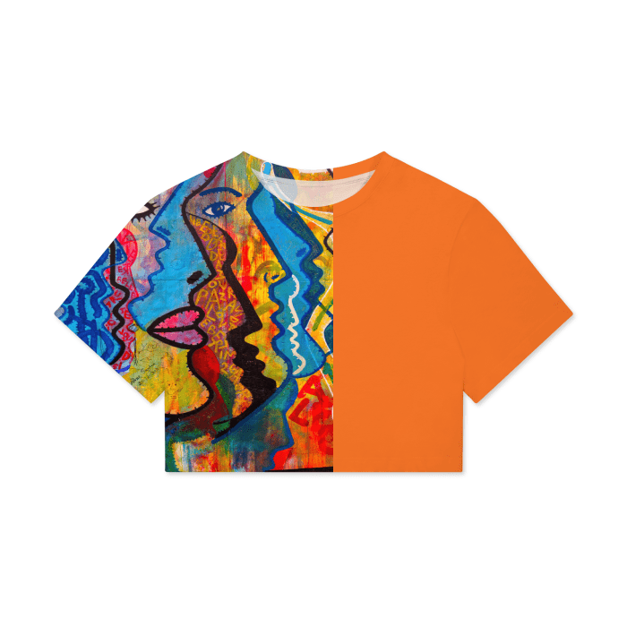 - Street Art Women's Boxy Cropped Tee - womens crop top at TFC&H Co.