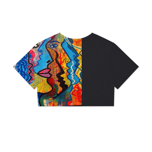 - Street Art Women's Boxy Cropped Tee - womens crop top at TFC&H Co.