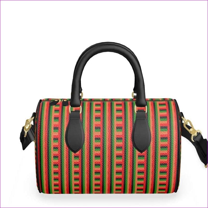 Striped Galore Luxury Leather Mini Denbigh Duffle Bag - Mini Denbigh Duffle bag at TFC&H Co.