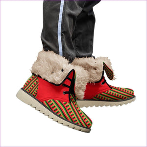 multi-colored - Striped Galore Men's Plush Boots - Mens Boots at TFC&H Co.