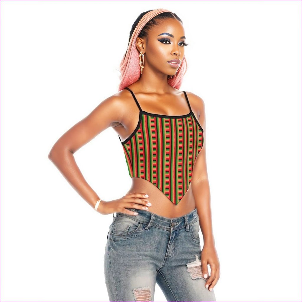 Striped Galore Women's Triangle Cami - women's camisole at TFC&H Co.