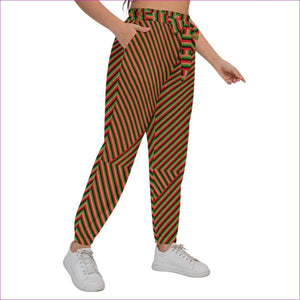 - Striped Galore Women’s Trousers With Waist Belt Voluptuous (+) Plus Size - womens pants at TFC&H Co.