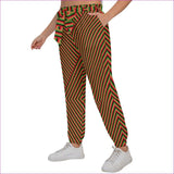multi-colored - Striped Galore Women’s Trousers With Waist Belt Voluptuous (+) Plus Size - womens pants at TFC&H Co.