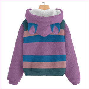 - Striped Kids Kid’s Plush Sweatshirt With Ear - kids hoodie at TFC&H Co.