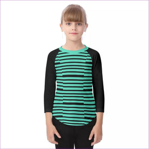 - Striped Kids O-neck Raglan Sleeve T-shirt - Kids t-shirt at TFC&H Co.