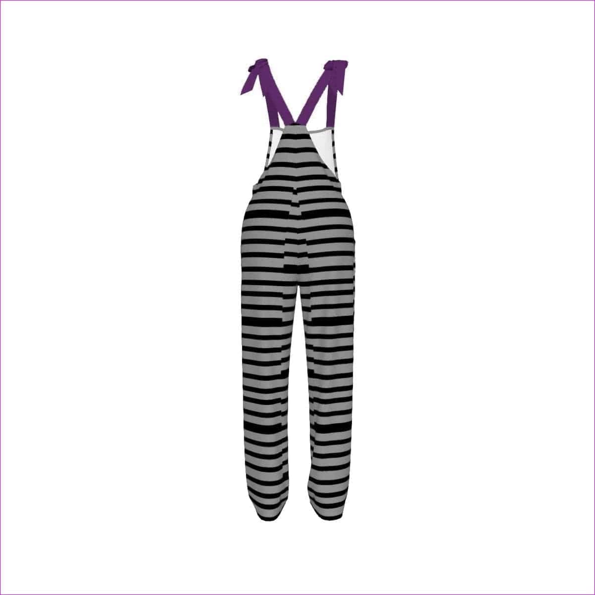 Striped Women's Bow Jumpsuit - women's jumpsuit at TFC&H Co.
