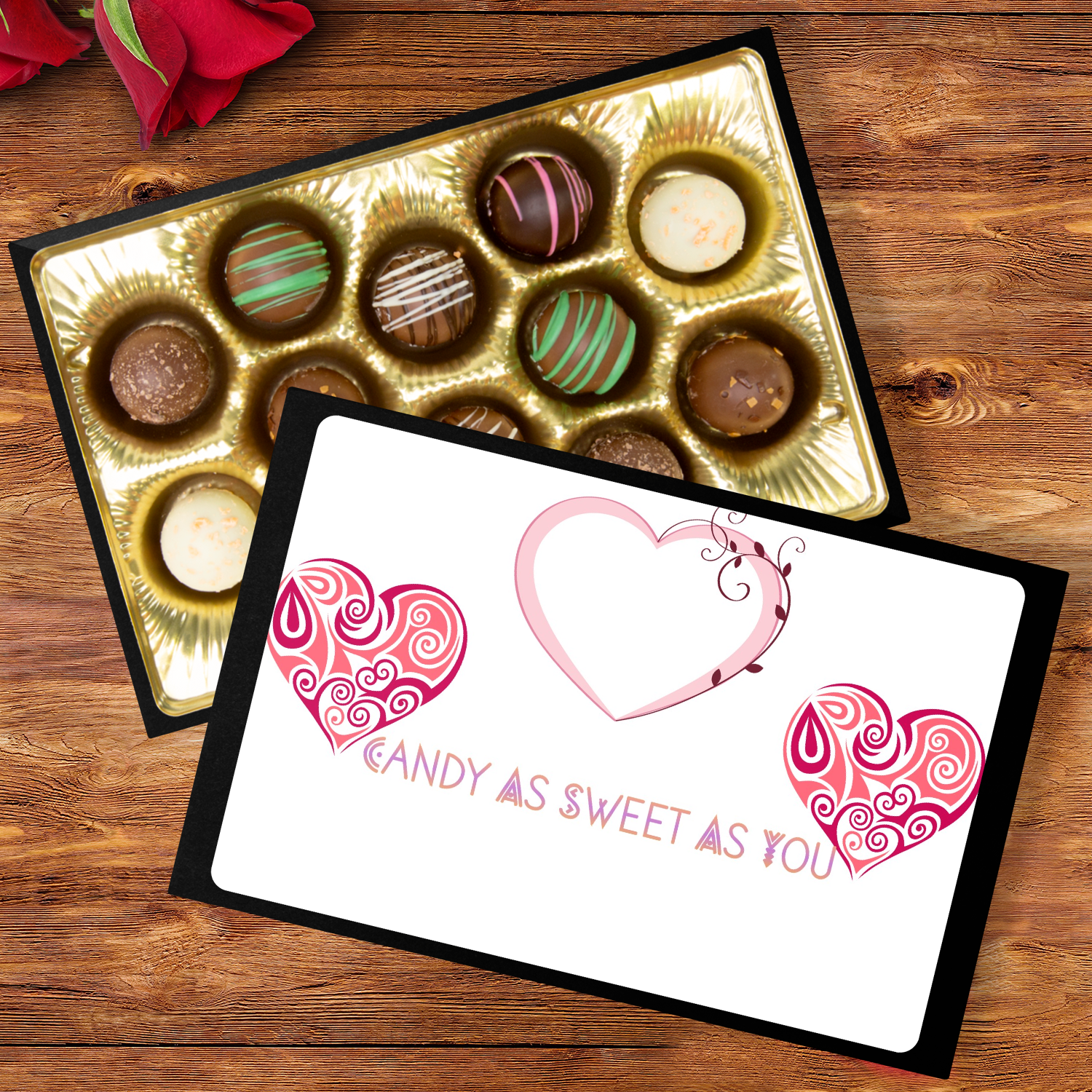 - Sweet As You Handmade Artisan Chocolate Truffle 12 count Gift Box - Ships from The US- Ships from The US - Chocolate Truffle Gift Box at TFC&H Co.