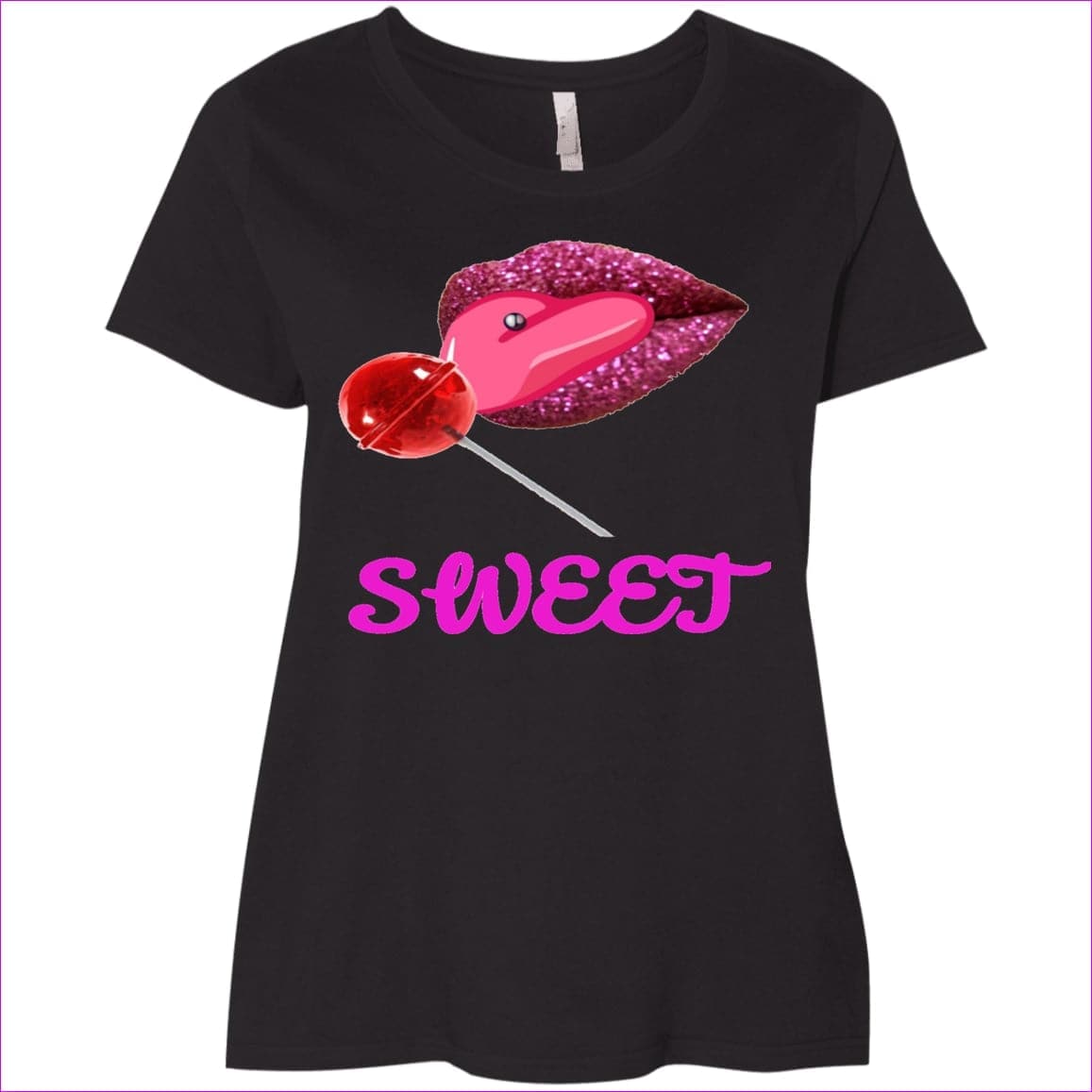 Black Sweet Clothing Ladies' Curvy T-Shirt - Women's T-Shirts at TFC&H Co.
