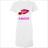 White - Sweet Clothing Ladies' V-Neck Fine Jersey Cover-Up - womens t-shirt dress at TFC&H Co.