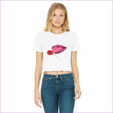 White Sweet Clothing Sweet Clothing Cropped Raw Edge T-Shirt - women's crop top at TFC&H Co.