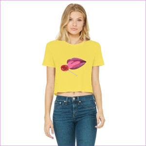 Daisy - Sweet Clothing Sweet Clothing Cropped Raw Edge T-Shirt - womens crop top at TFC&H Co.