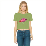 Kiwi - Sweet Clothing Sweet Clothing Cropped Raw Edge T-Shirt - womens crop top at TFC&H Co.