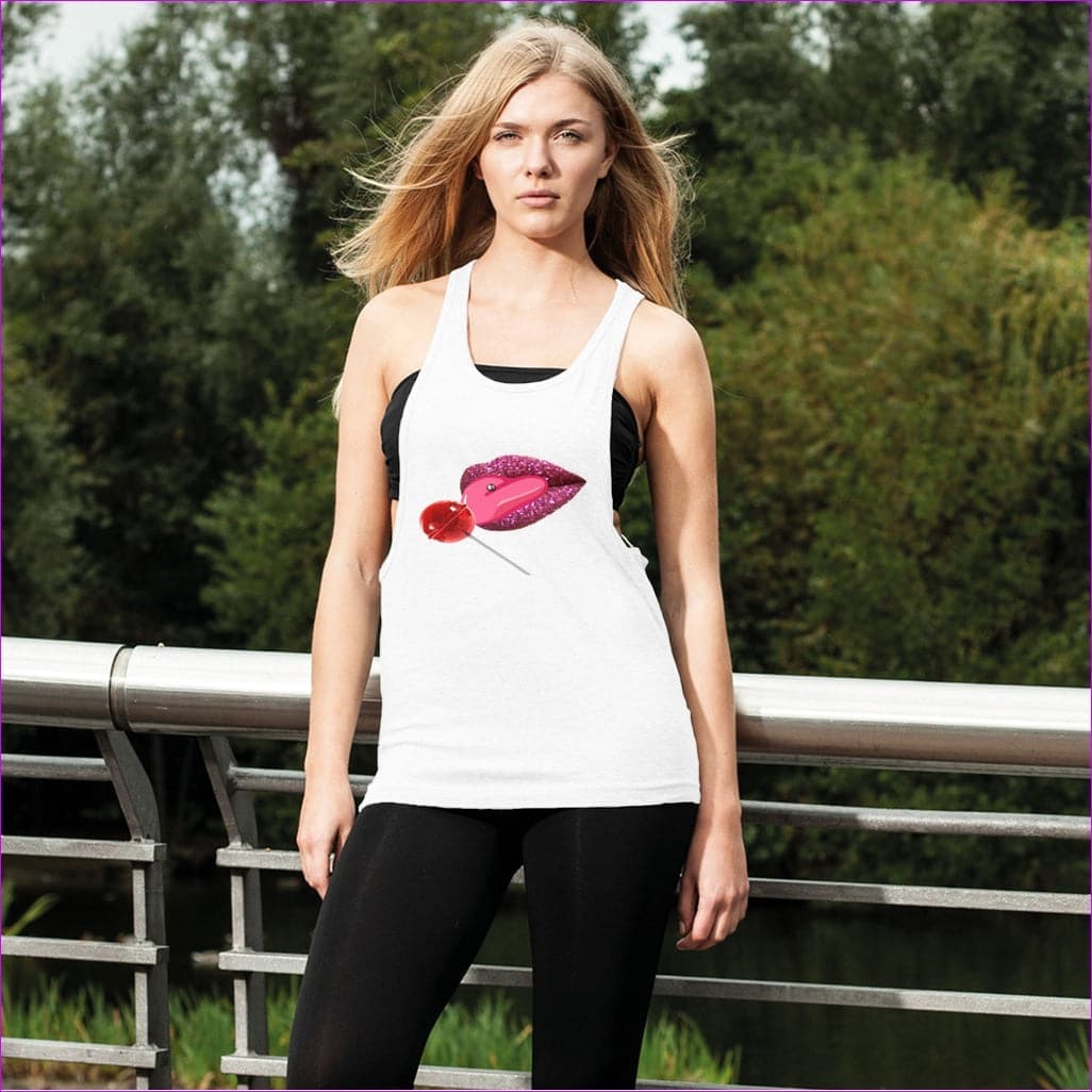 White Sweet Clothing Sweet Clothing Loose Racerback Tank Top - women's tank top at TFC&H Co.