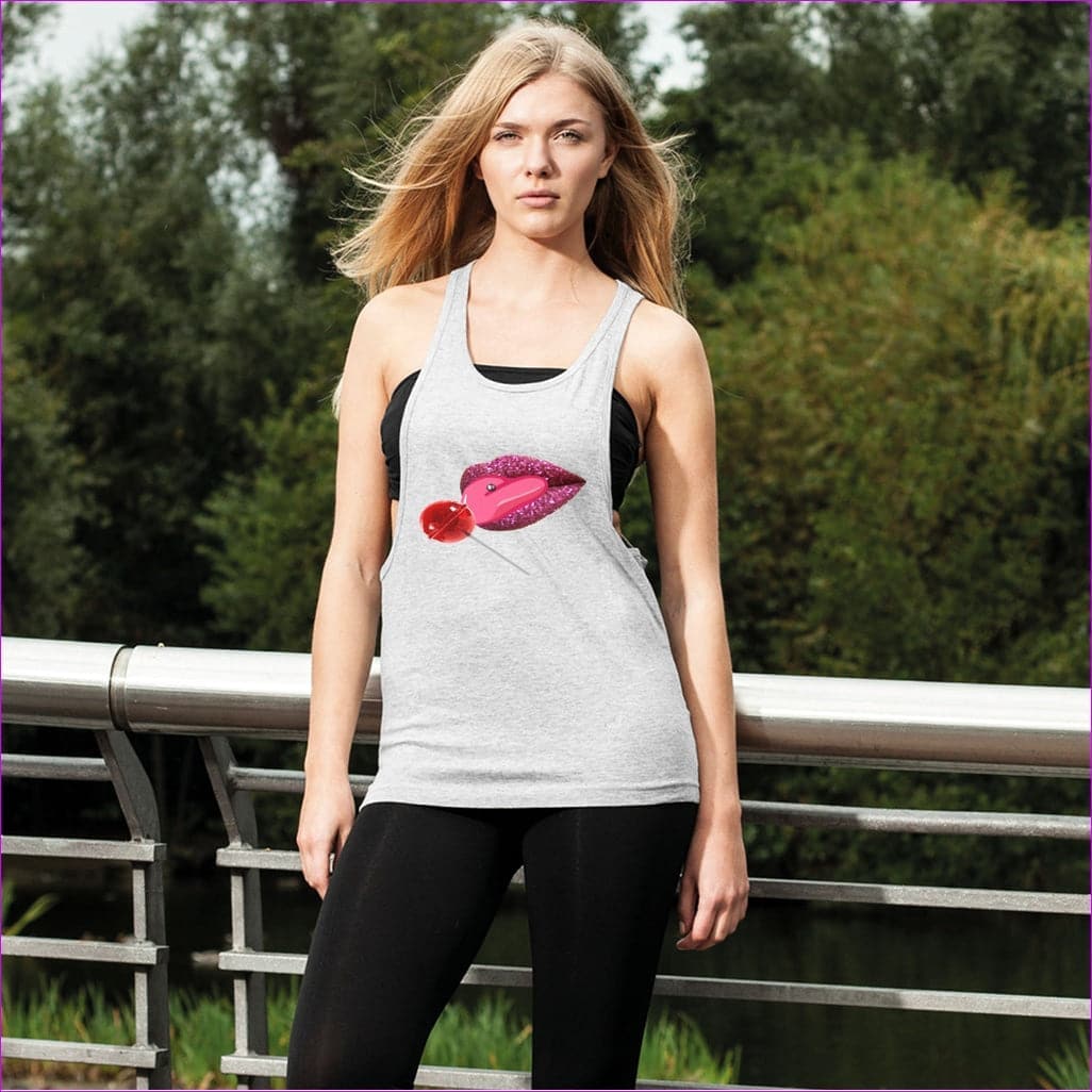 Light Grey Sweet Clothing Sweet Clothing Loose Racerback Tank Top - women's tank top at TFC&H Co.