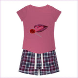 Pink Tee / Navy Short Sweet Clothing Sweet Clothing Sleepy Tee and Flannel Short - women's top & short set at TFC&H Co.