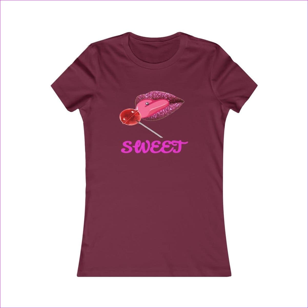 Maroon - Sweet Clothing Women's Favorite Tee - Womens T-Shirt at TFC&H Co.