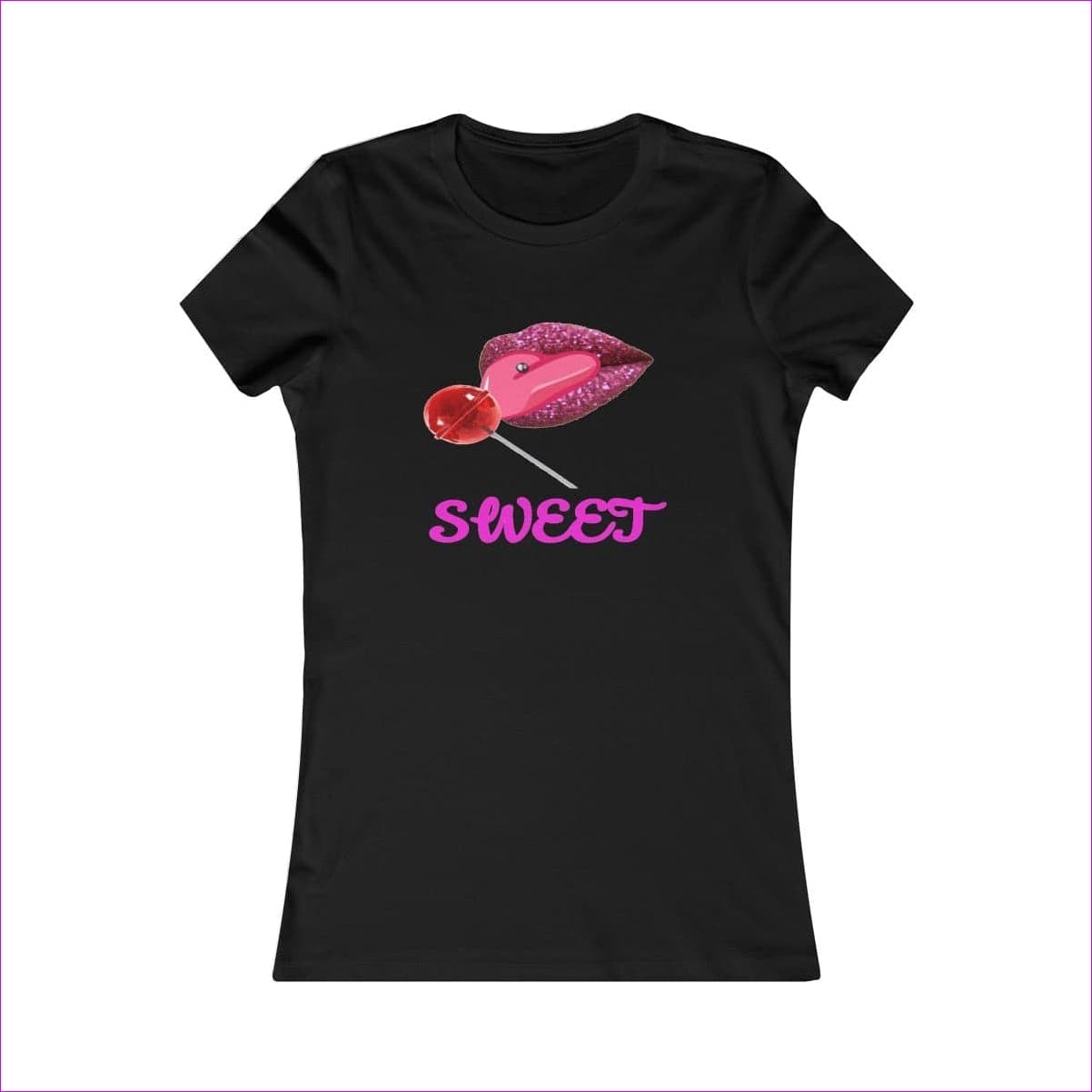 Black - Sweet Clothing Women's Favorite Tee - Womens T-Shirt at TFC&H Co.