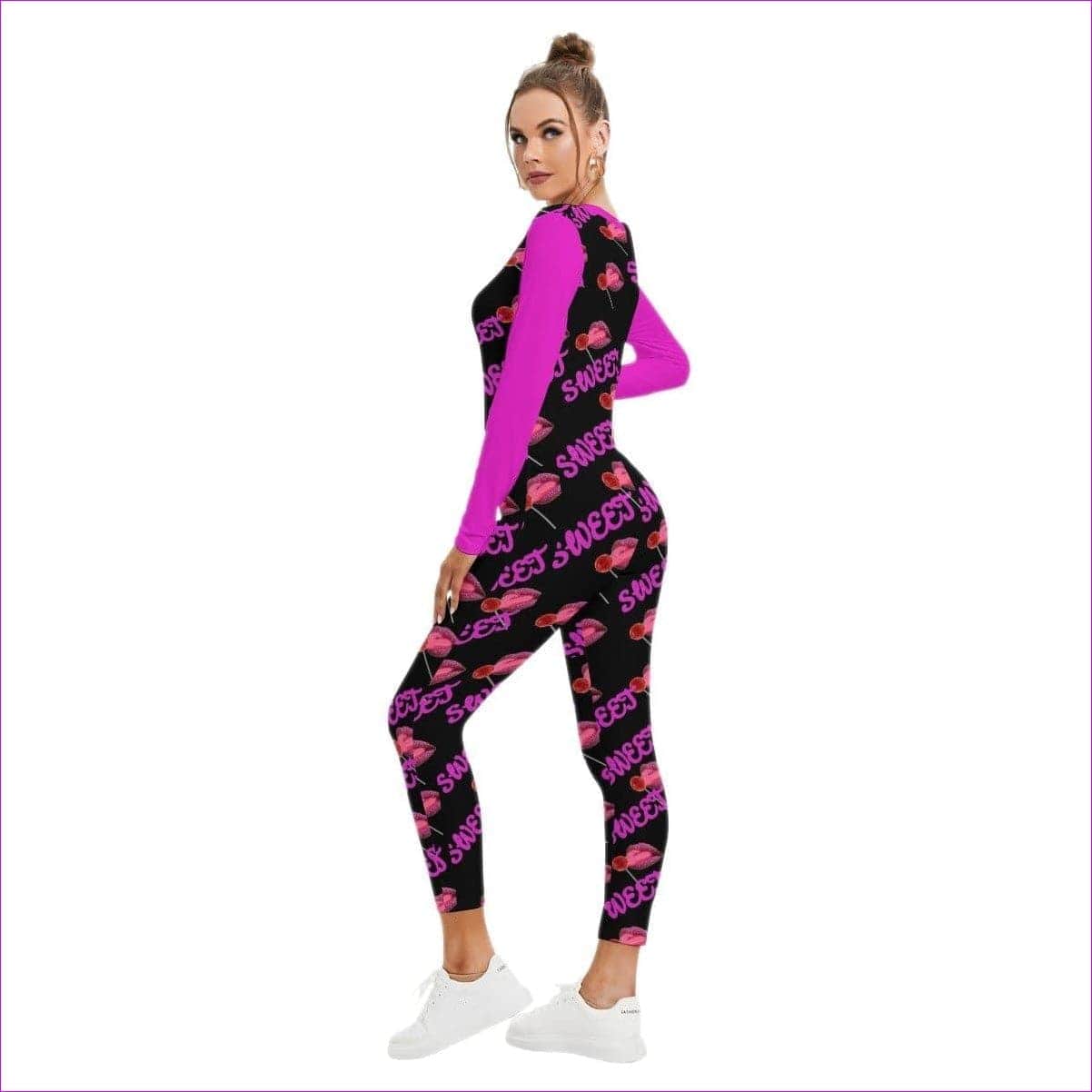 - Sweet Clothing Women's Low Neck One-Piece Pajamas - womens pajama jumpsuit at TFC&H Co.