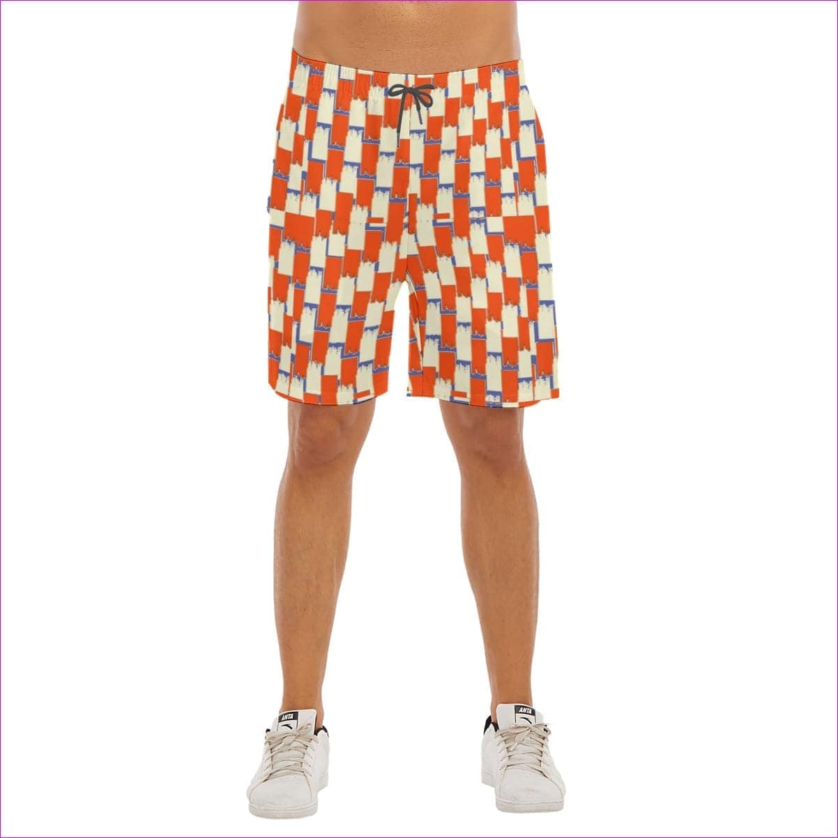 Taped Men's Beach Shorts With Elastic Waist - men's shorts at TFC&H Co.